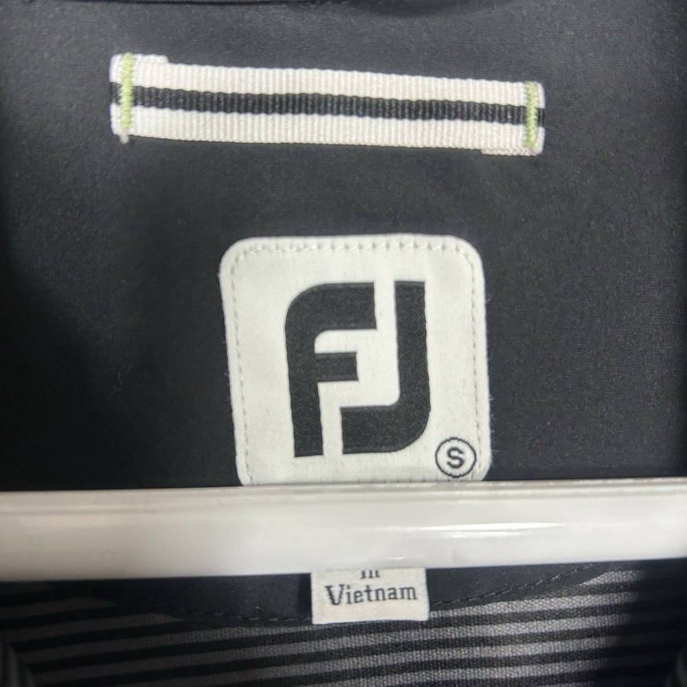FootJoy Quiltted Jacket Mens S Black Full Zip Golf FJ Ansley Golf Club - Picture 7 of 11